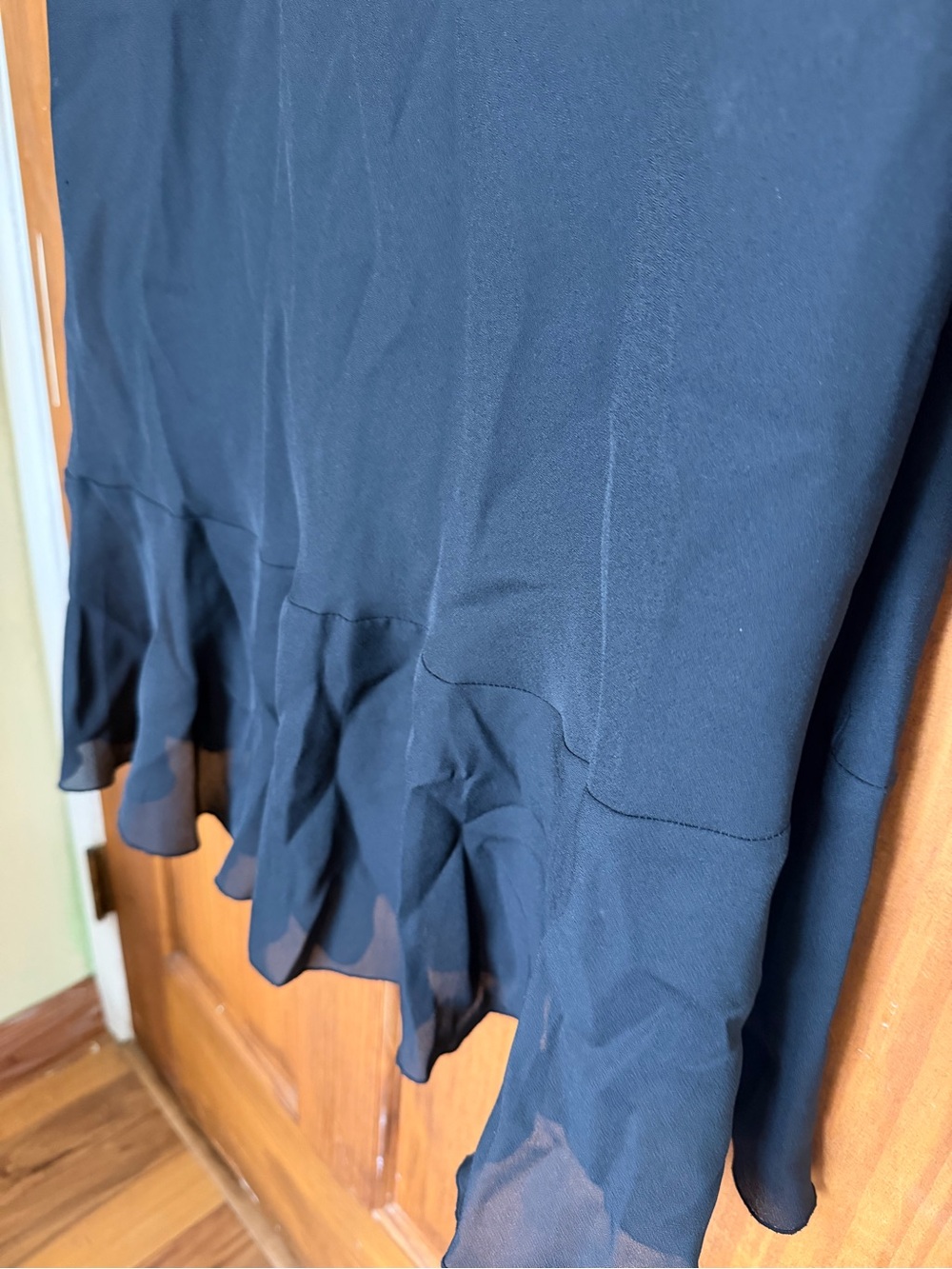 jonathan martin Black Ruffle Off-Shoulder Maxi Dress - Picture 3 of 10